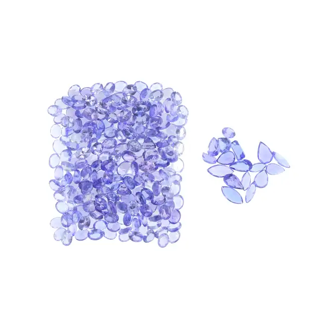 Assorted vari-shape tanzanites, 38.62ct