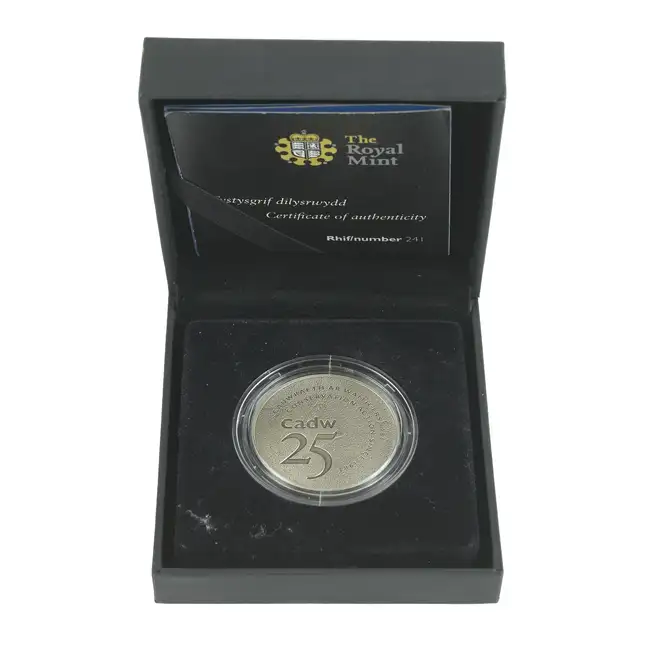 Wales, Cadw, 25th Anniversary 2009 silver medal