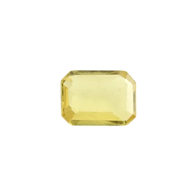 Rectangular-shape yellow sapphire, 1.30ct