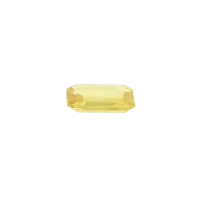 Rectangular-shape yellow sapphire, 1.30ct