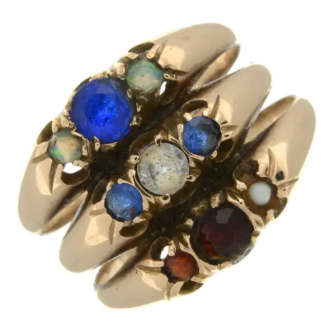 Gem-set ring