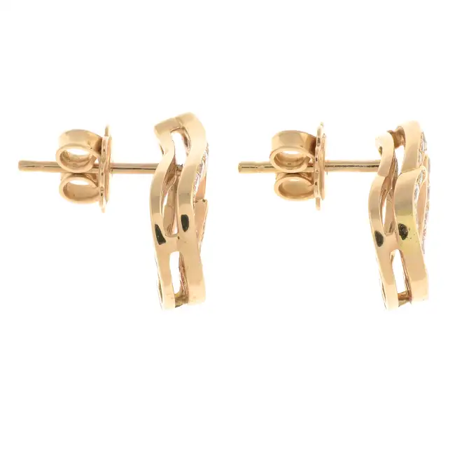 18ct gold diamond stud earrings