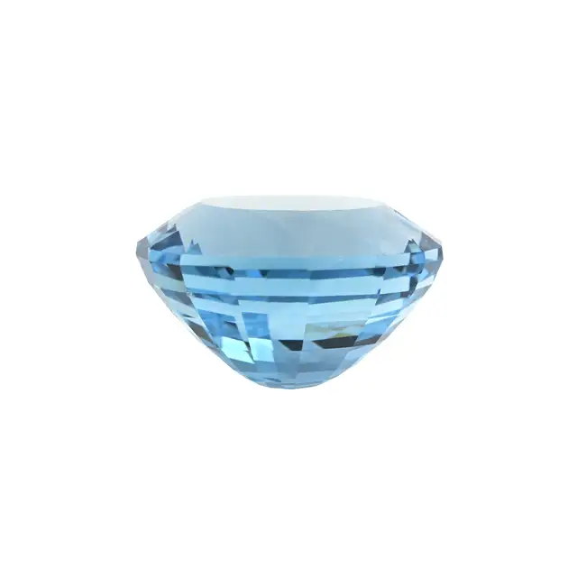Oval-shape blue topaz, 39.07ct