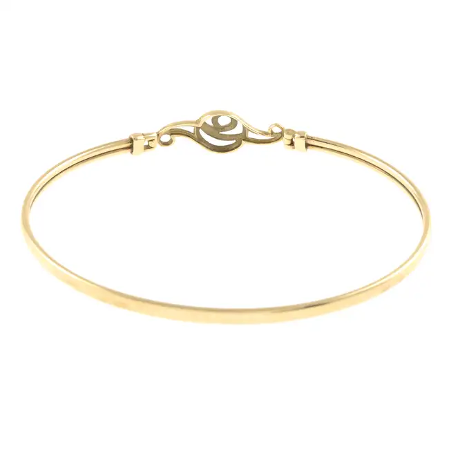 9ct gold bangle