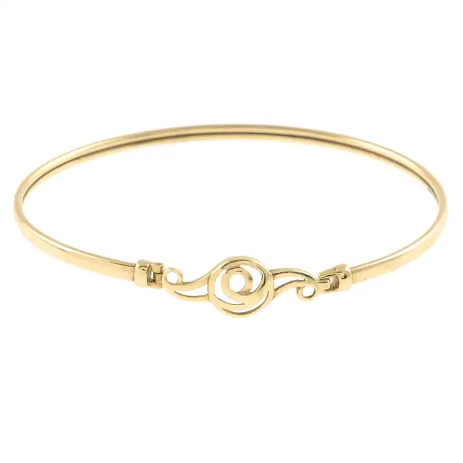 9ct gold bangle
