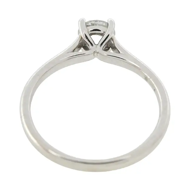 18ct gold diamond single-stone ring