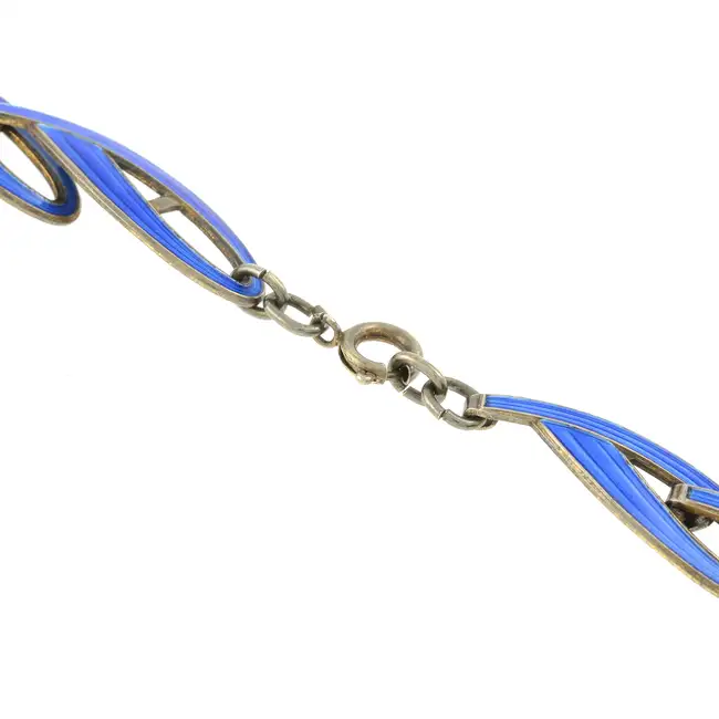 Enamel necklace by Albert Scharning