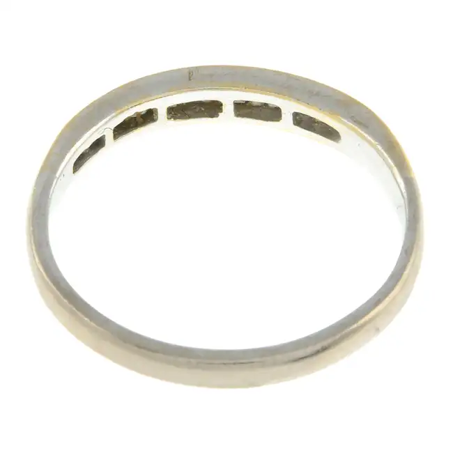 Diamond half eternity ring