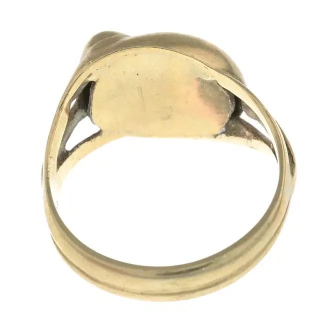 Early 20th century garnet snake ring