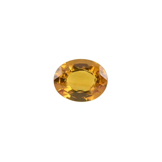 Oval-shape orange sapphire, 2.28ct