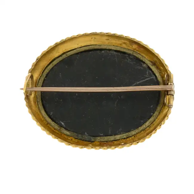 Late 19th pietra dura floral brooch