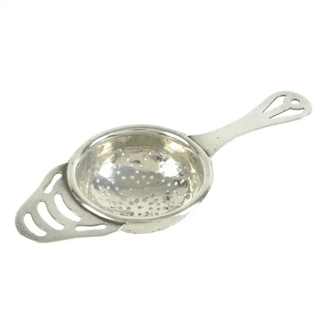 1930's silver tea strainer 