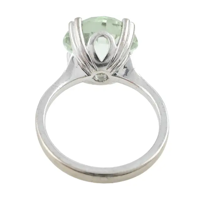 18ct gold prasiolite dress ring