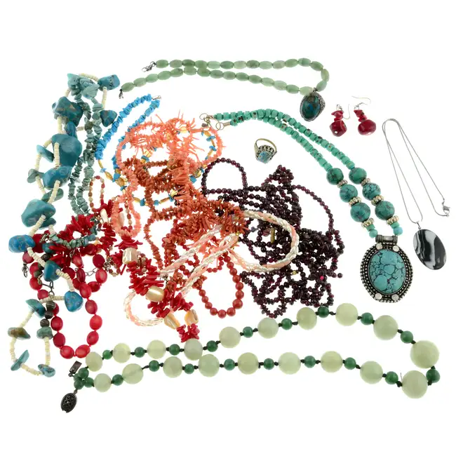 Selection of gem-set jewellery