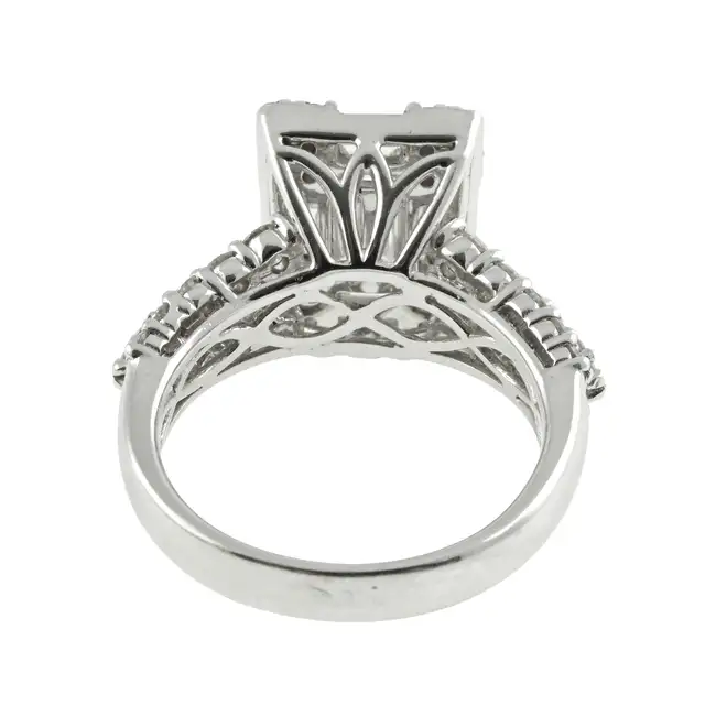 18ct gold diamond cluster dress ring