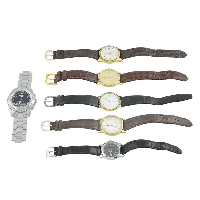Six Tissot watches