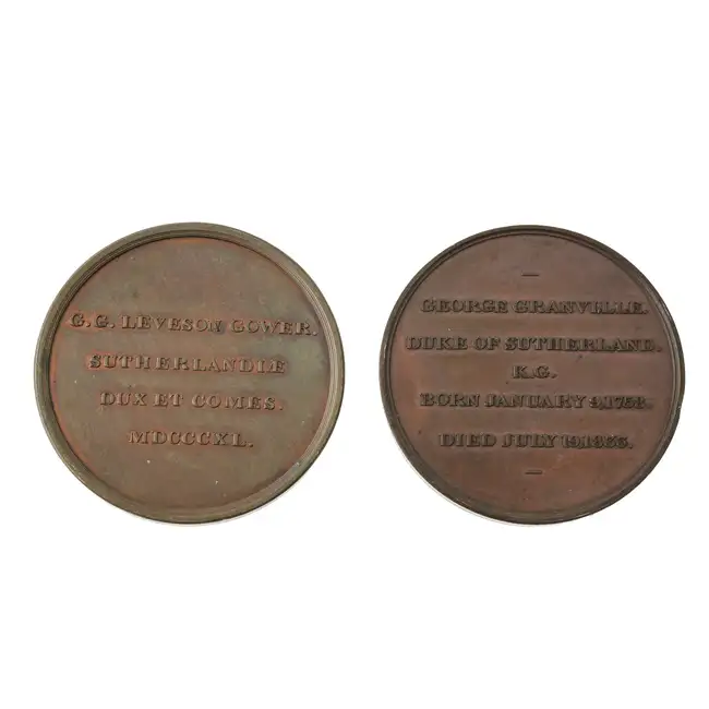 Duke of Sutherland bronze medals (2)