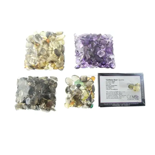 Assorted quartzes, 822.00g