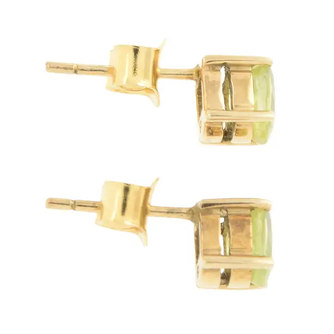 Sphene stud earrings
