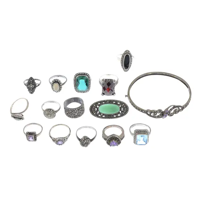 Selection of marcasite jewellery