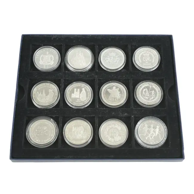 Elizabeth II - Twelve Silver Commemorative Proof Coins