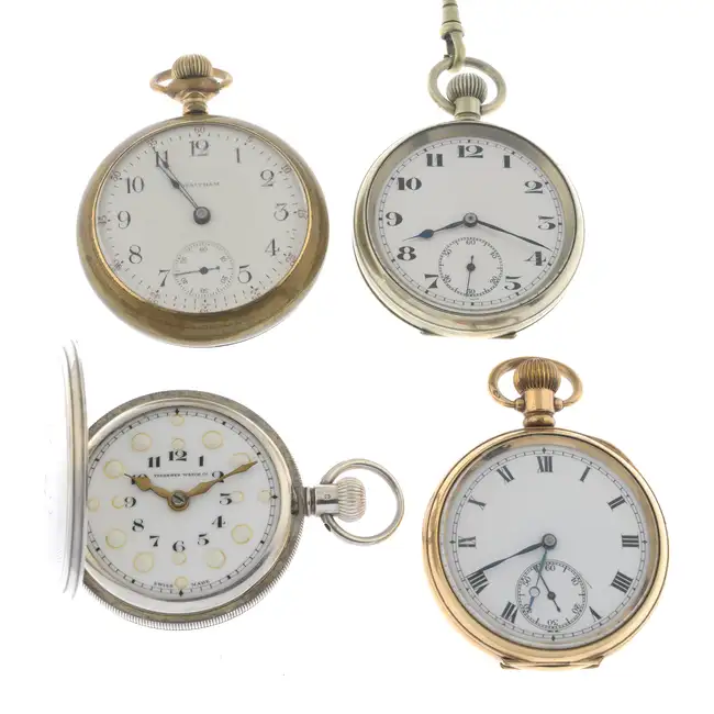 Four pocket watches