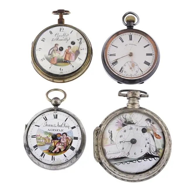 Four pocket watches