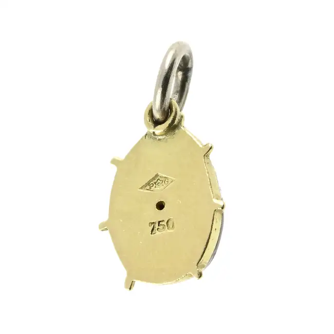 Mid 20th enamel ladybird charm, by Ponti Gennari
