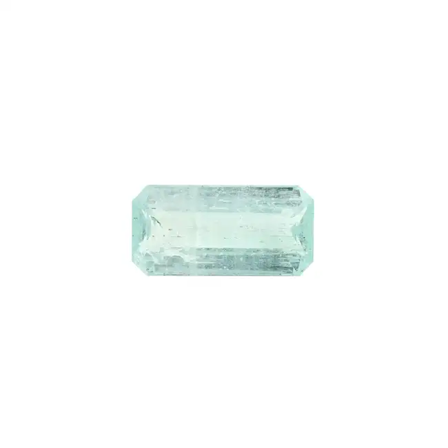 Rectangular-shape emerald, 6.96ct. With report