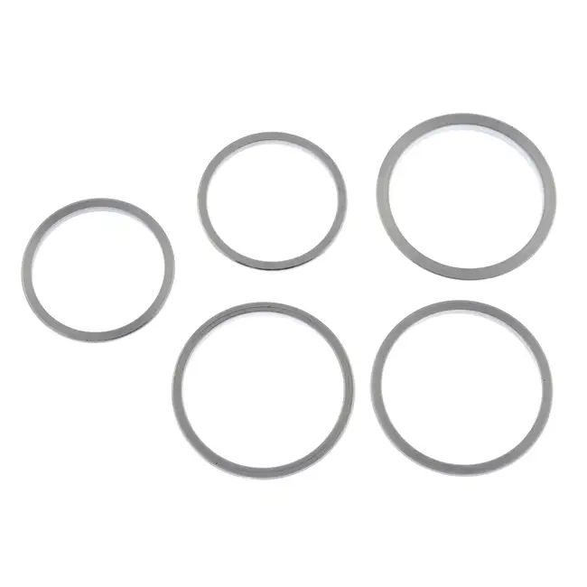 Five stainless steel bezels