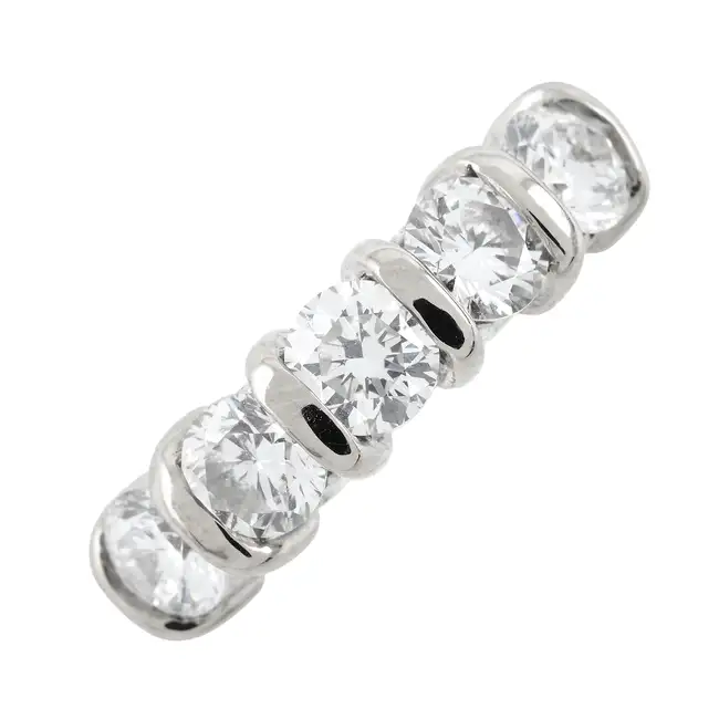 18ct gold diamond five-stone ring