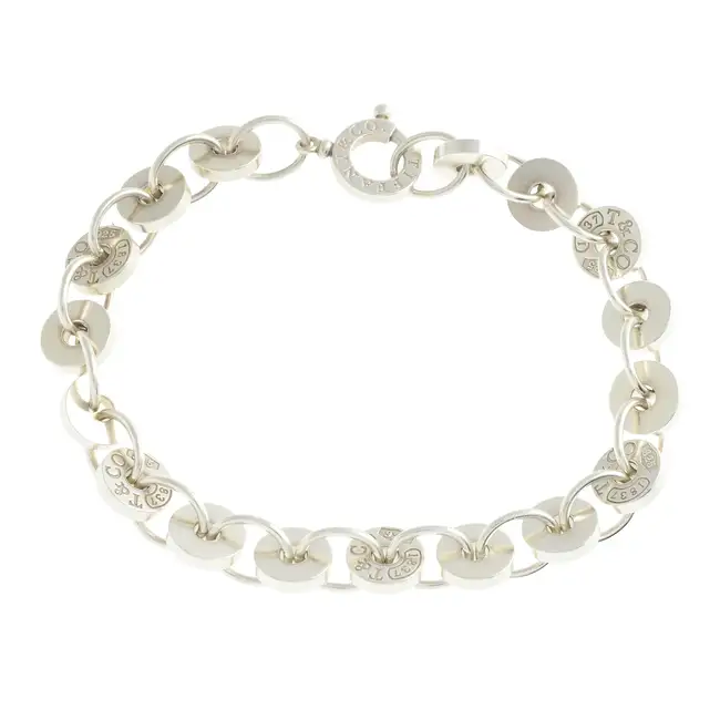 Silver '1837' circle bracelet, by Tiffany & Co.