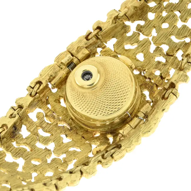 1970s textured watch, by Gilbert Albert for Omega