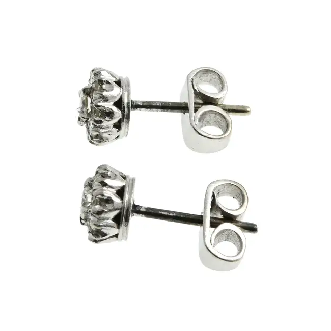 Diamond cluster stud earrings