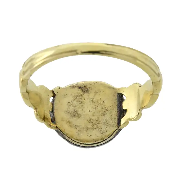 Diamond and ruby owl ring