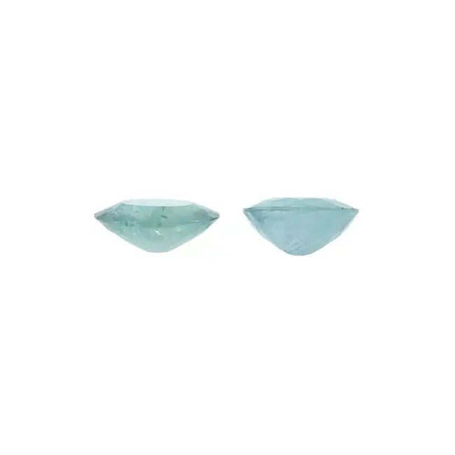 Two oval-shape grandidierite, 6.23ct. With reports