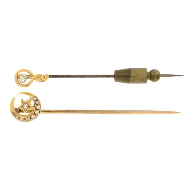 Two early 20th century stickpins
