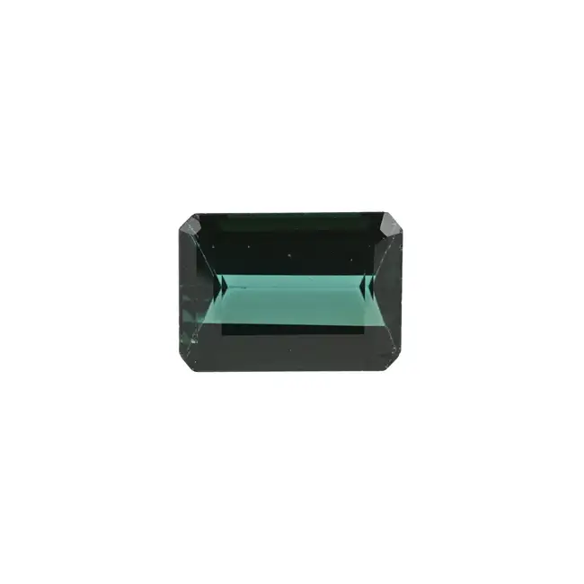 Rectangular-shape greenish-blue tourmaline, 9.71ct