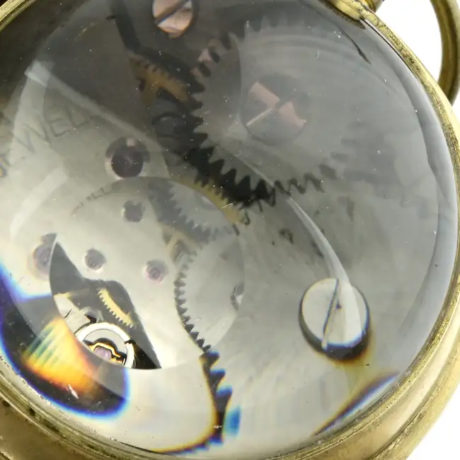 Open face 'Ball' pocket watch with similar example