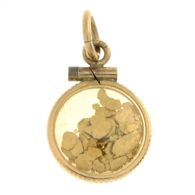 'Gold flakes' pendant 