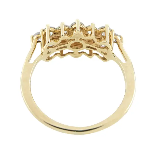 9ct gold diamond dress ring