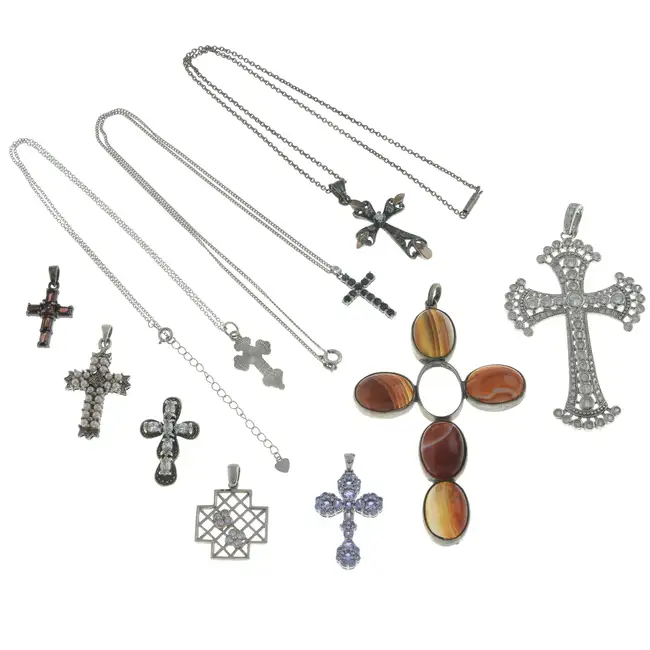 Assorted cross pendants