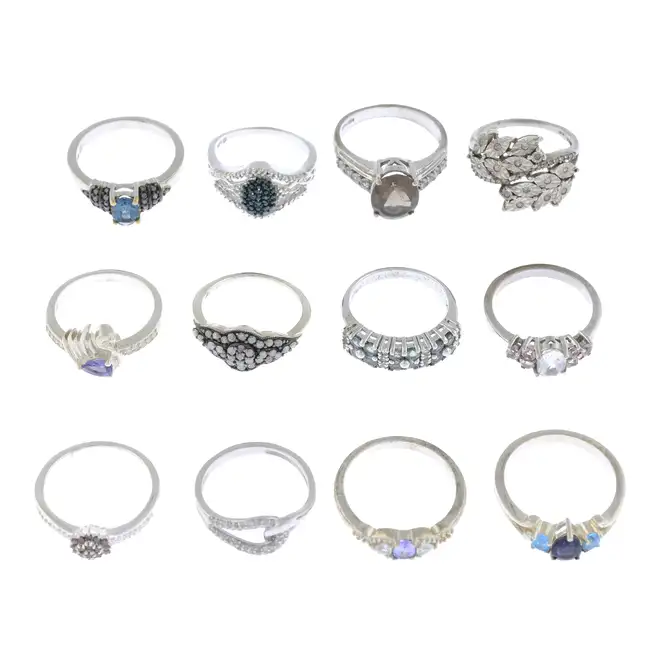 Assorted gem-set rings