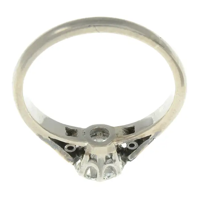 Mid 20th century diamond single-stone ring