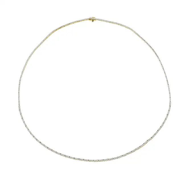 Diamond line necklace