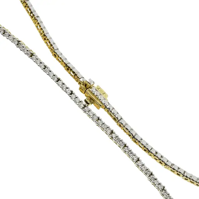 Diamond line necklace