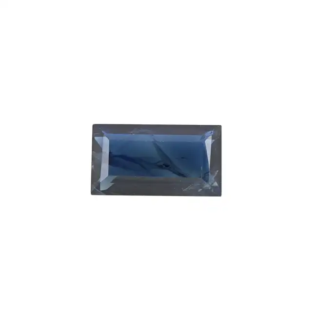 Rectangular-shape sapphire, 3.10ct. With report