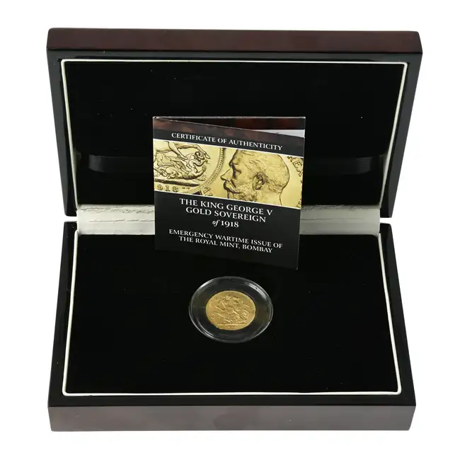 George V, Sovereign, Bombay Mint, 1918