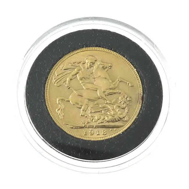 George V, Sovereign, Bombay Mint, 1918