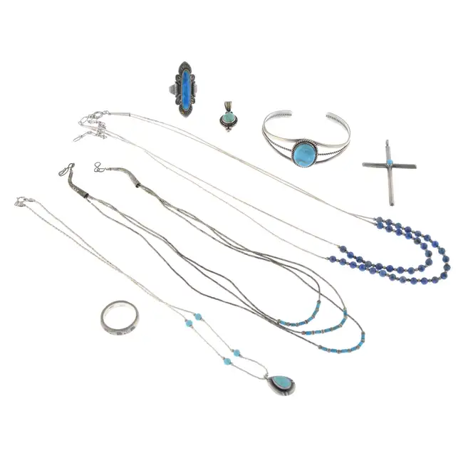 Assorted gem-set jewellery